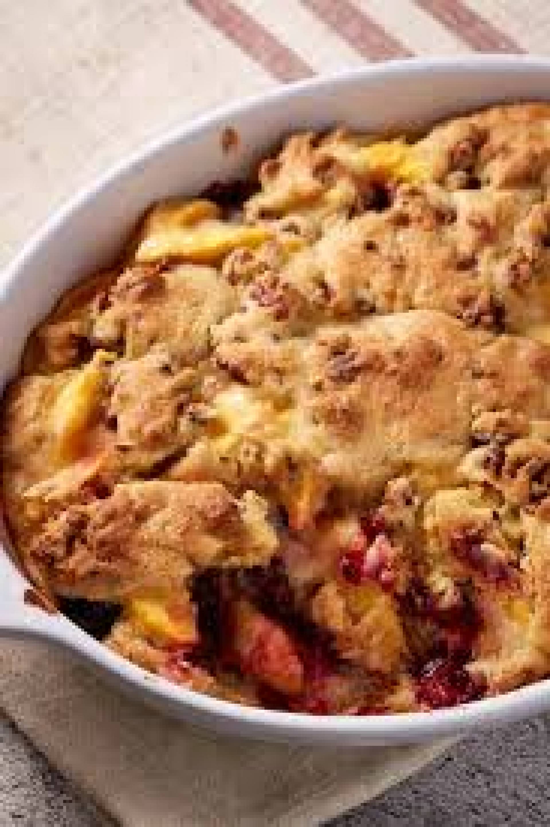 Peach Blackberry Cobbler
