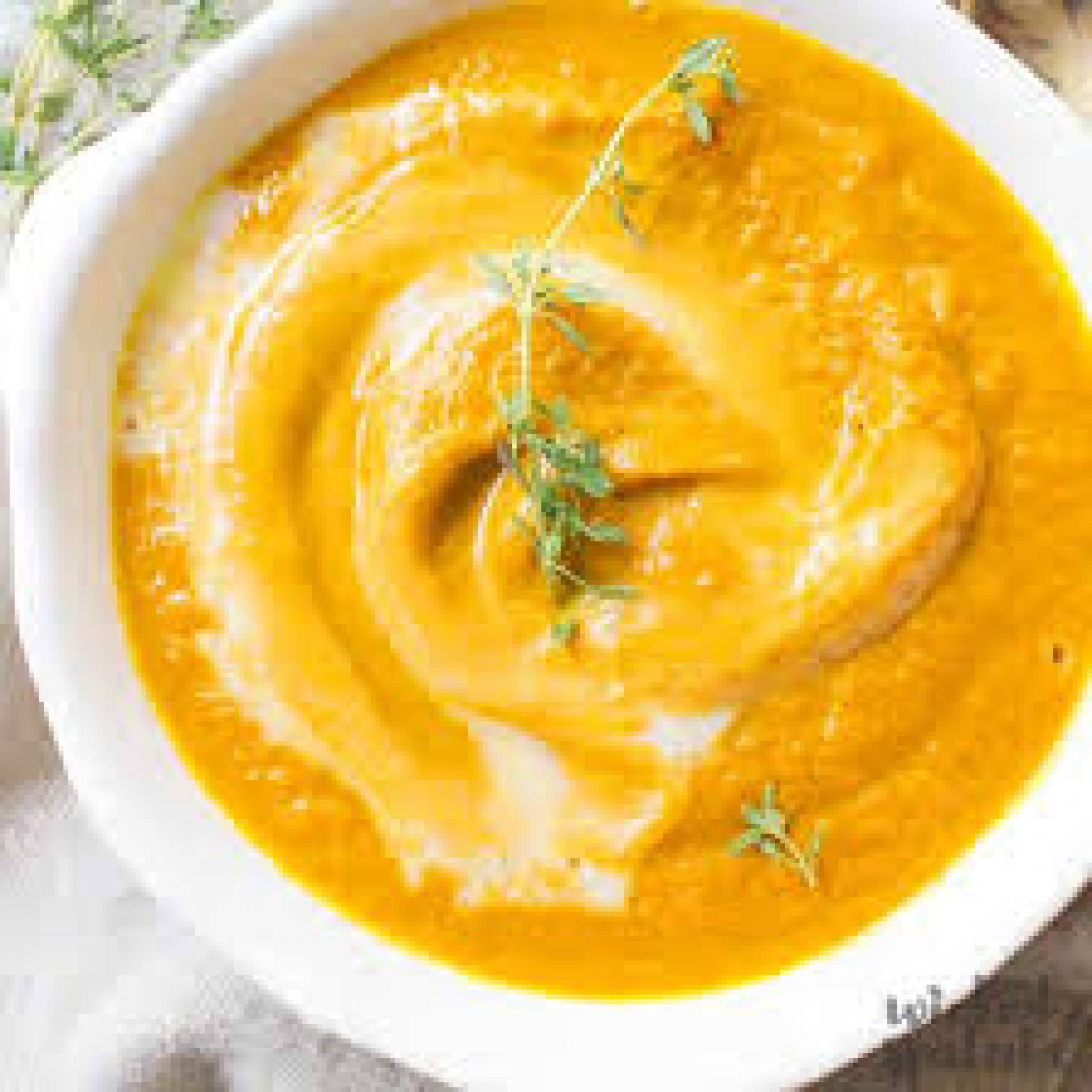 GF DF Coconut Carrot Ginger Soup, Apple Cheddar Spinach Grilled Cheese