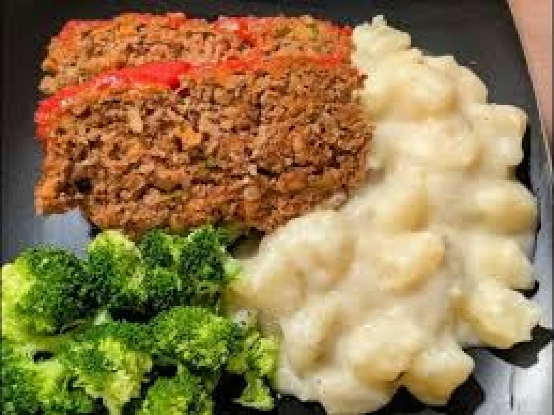Meatloaf, Broccoli, Potato Gratin