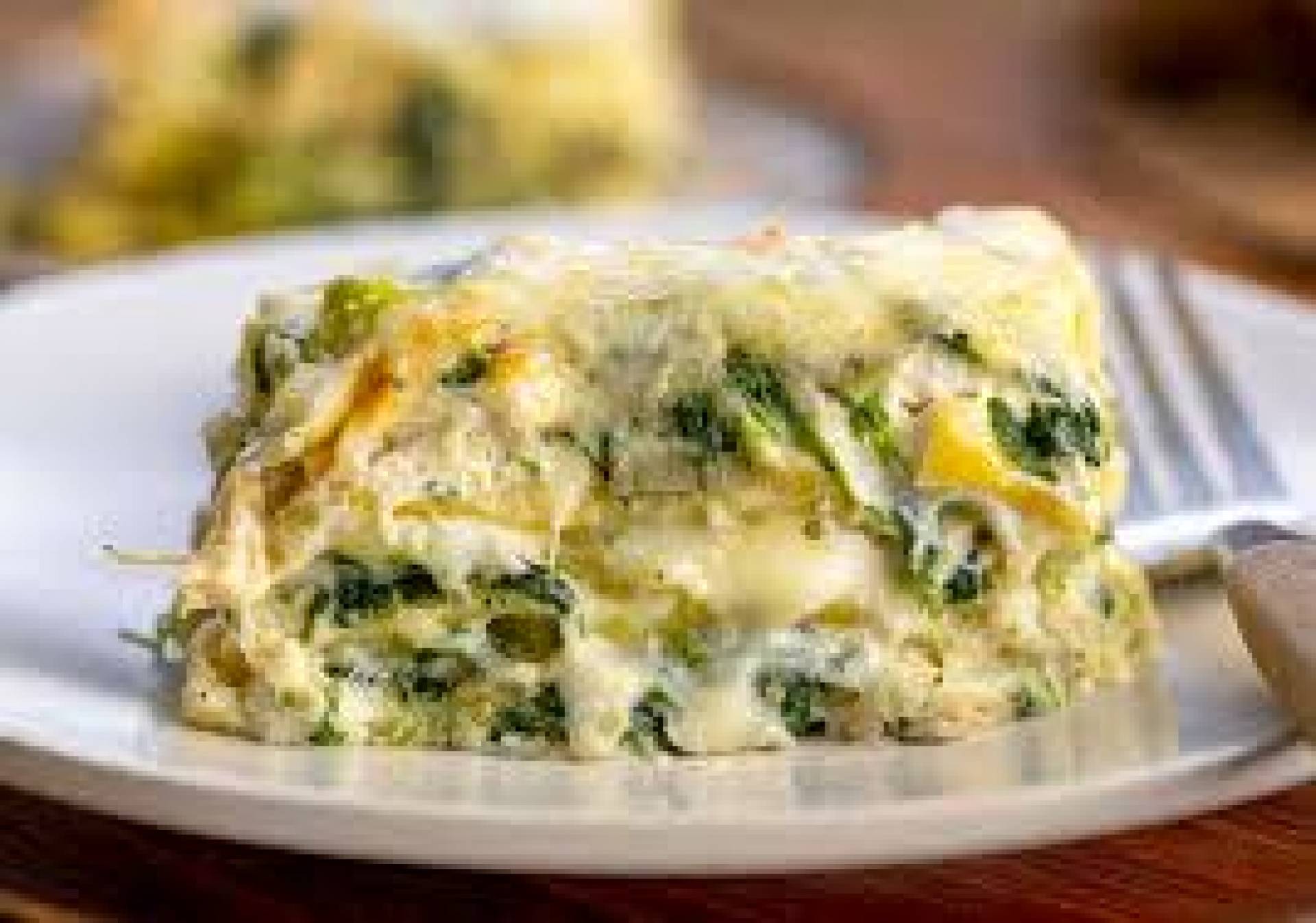 Spring Green Lasagna, Mixed Greens