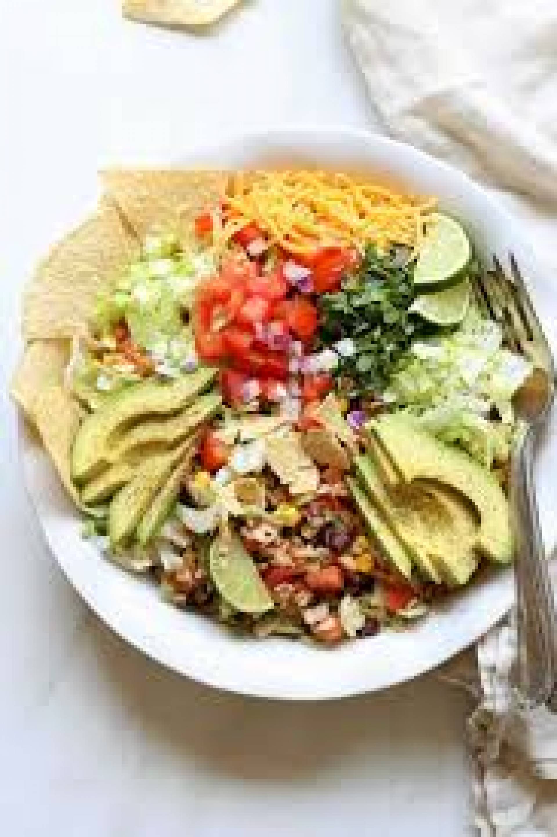 Black Bean Tortilla Lunch Salad