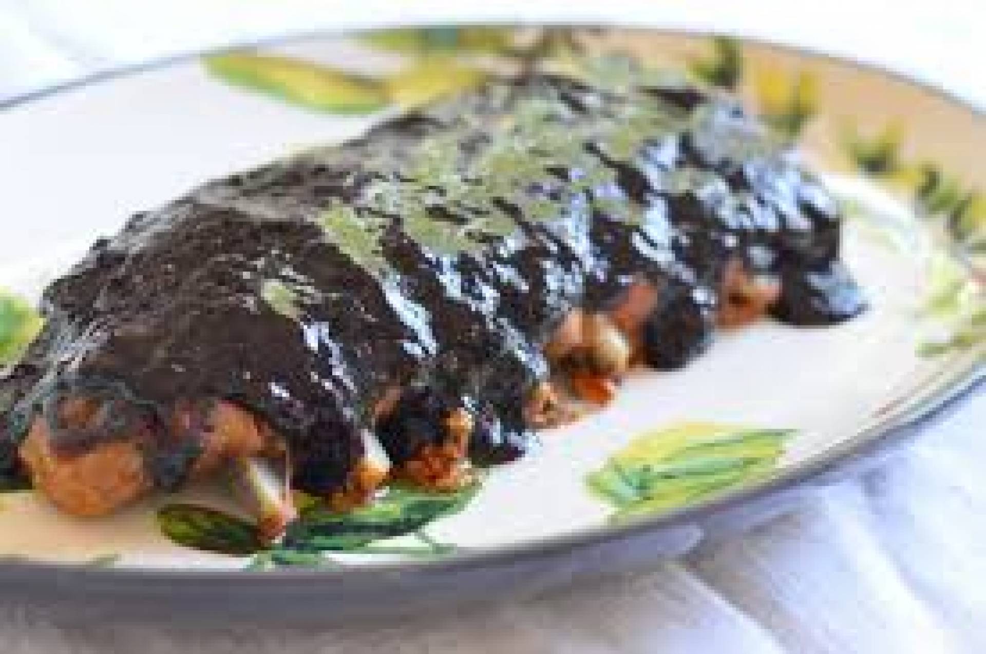 Blueberry BBQ Ribs, Corn on the Cobb, German Style Potato Salad