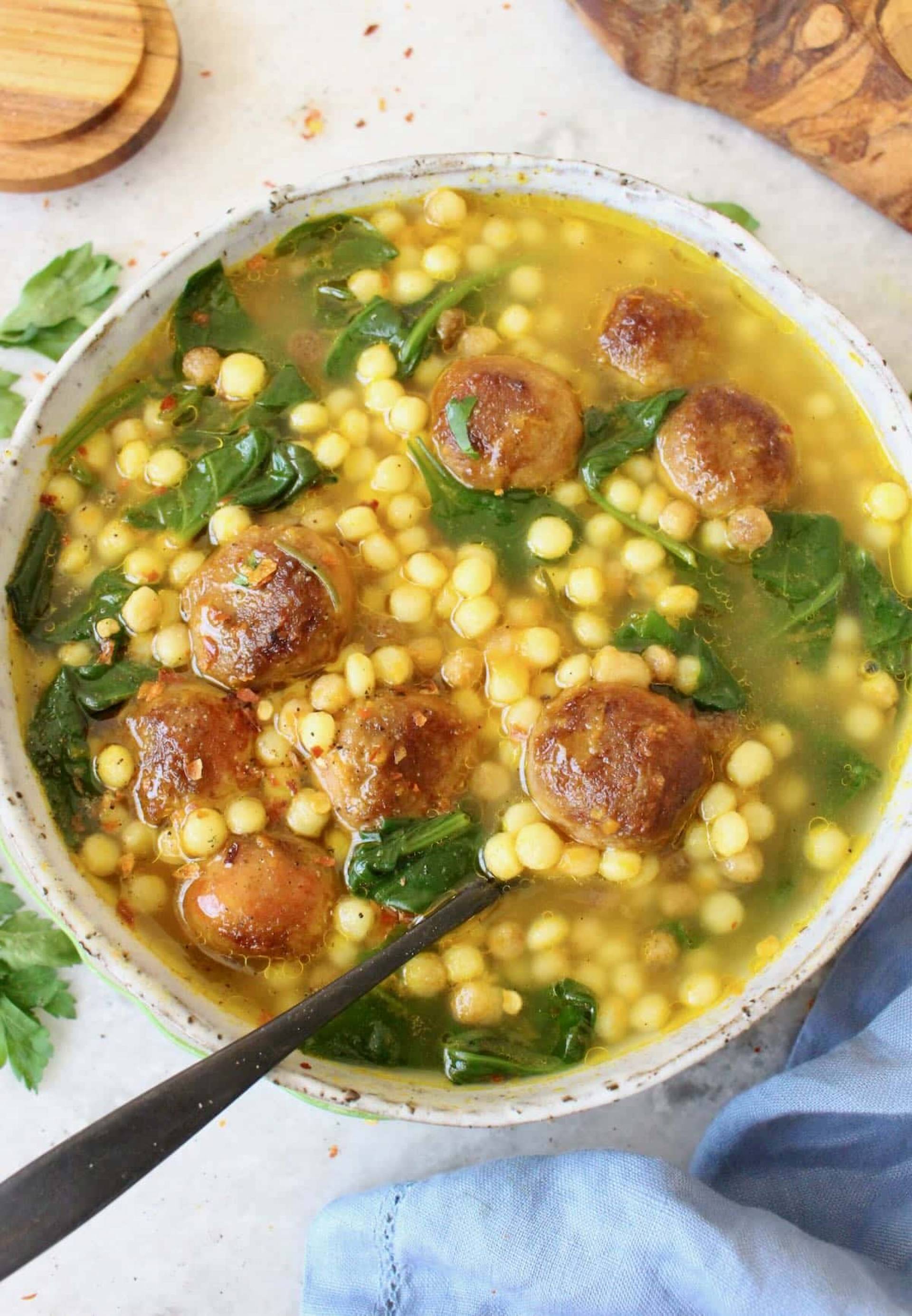Italian Wedding Soup, Grilled Cheese