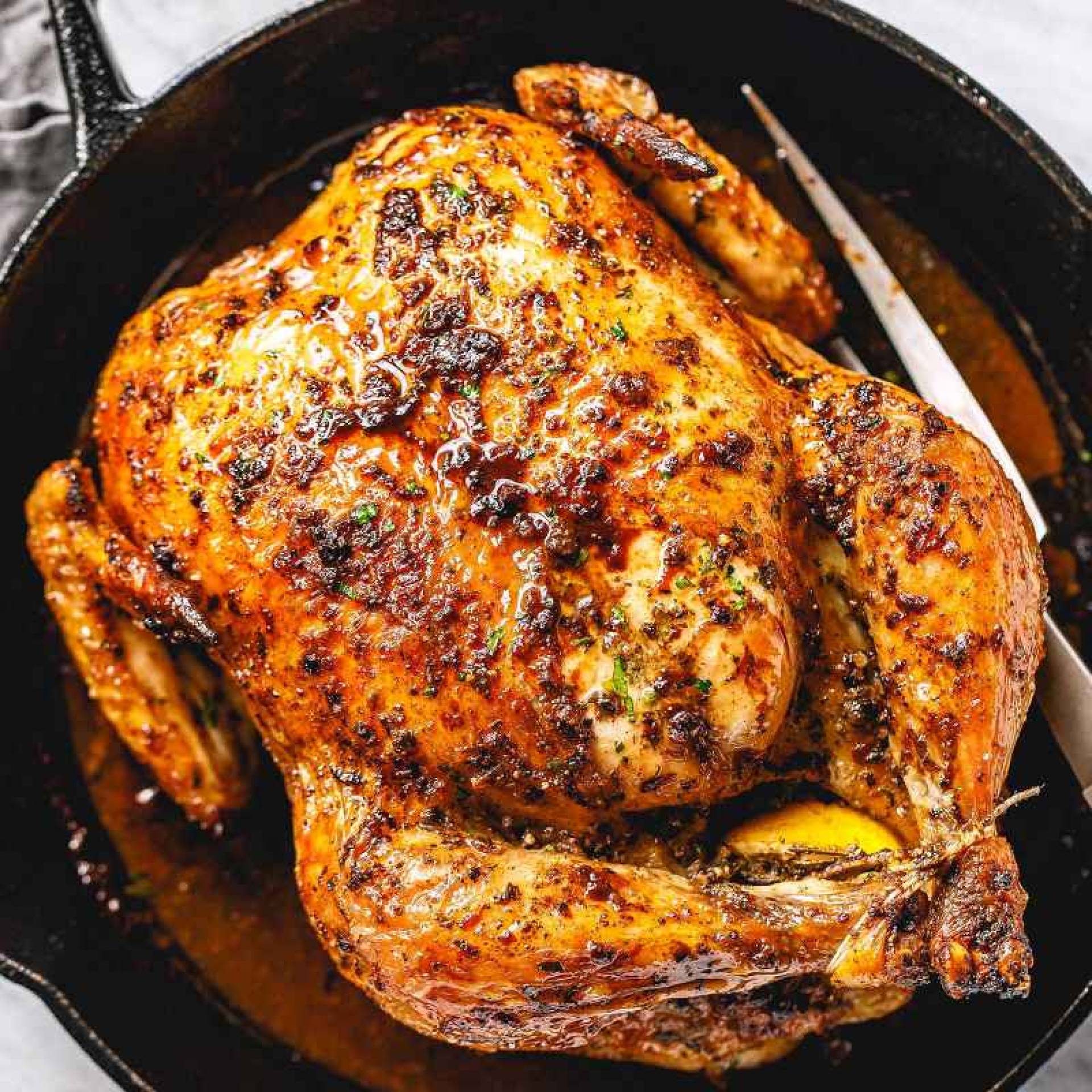 Whole Roasted Chicken, Potato Carrot Gratin, Arugula Salad