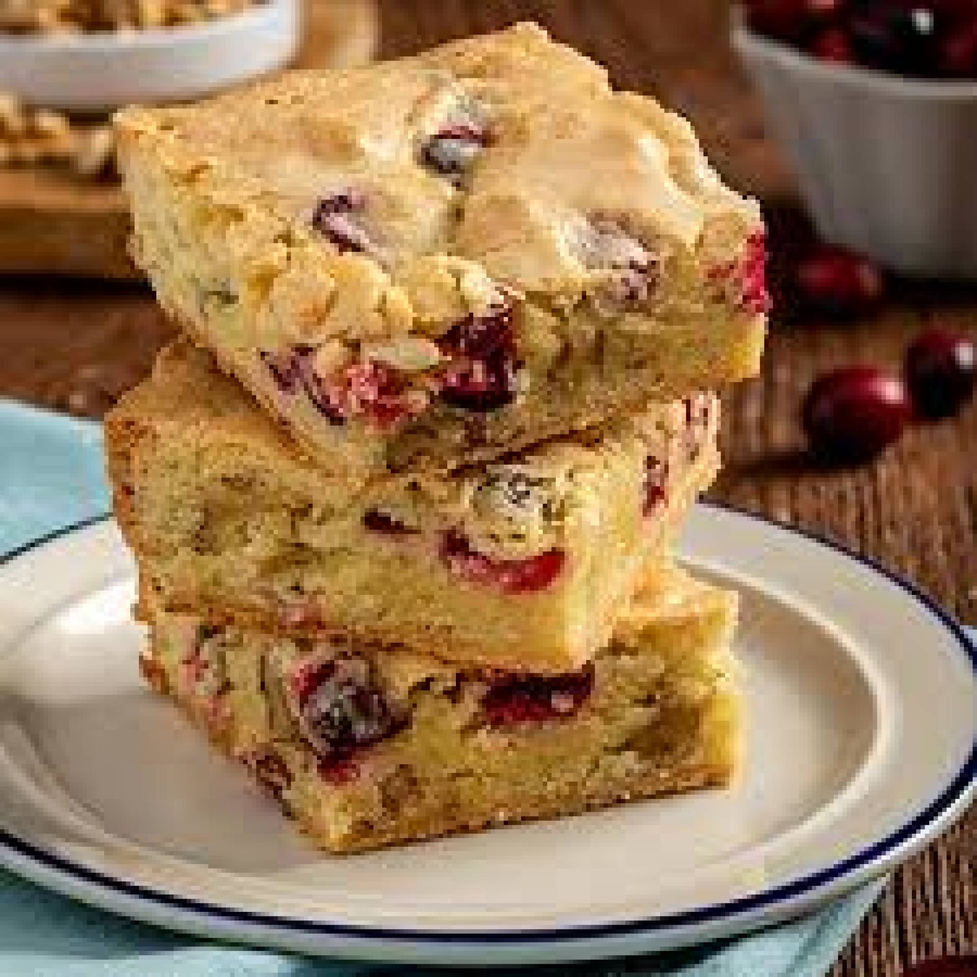 Cranberry Orange Blondies