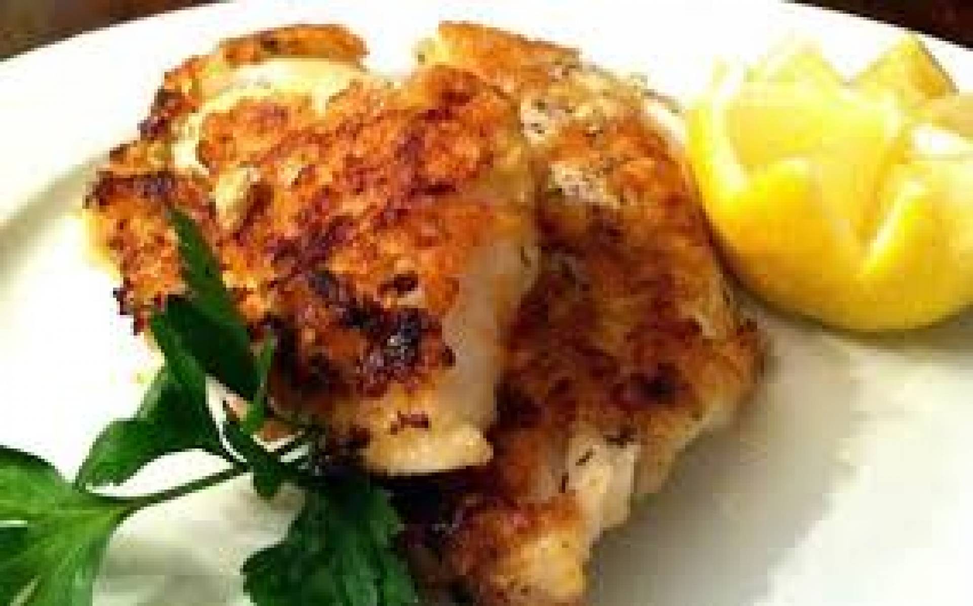 GF Mustard Breadcrumb Cod, Roasted Delicata Squash, Balsamic Brussels Sprouts