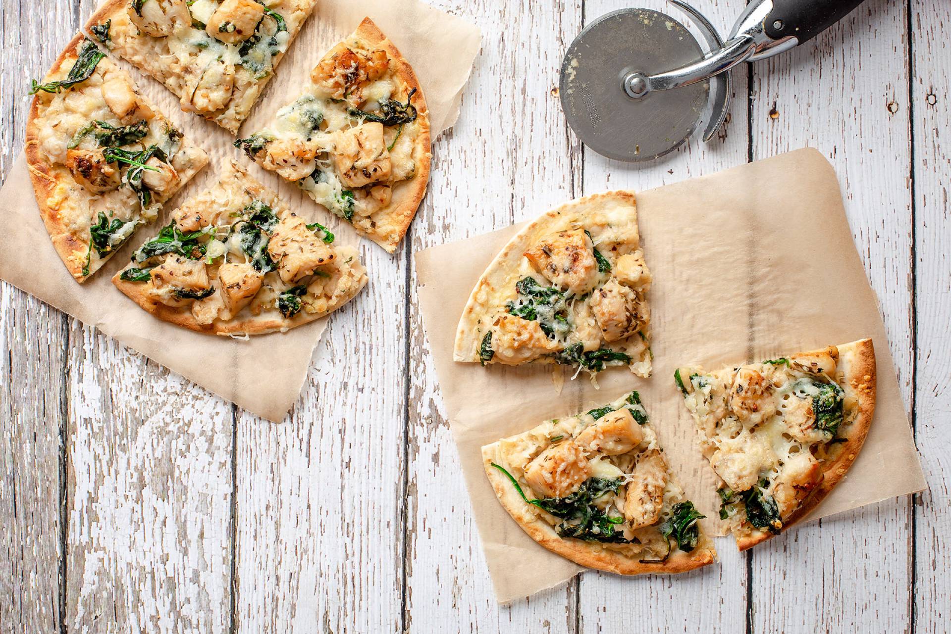 GF White Bean and Ramp Pesto Flatbreads, Lentil Salad