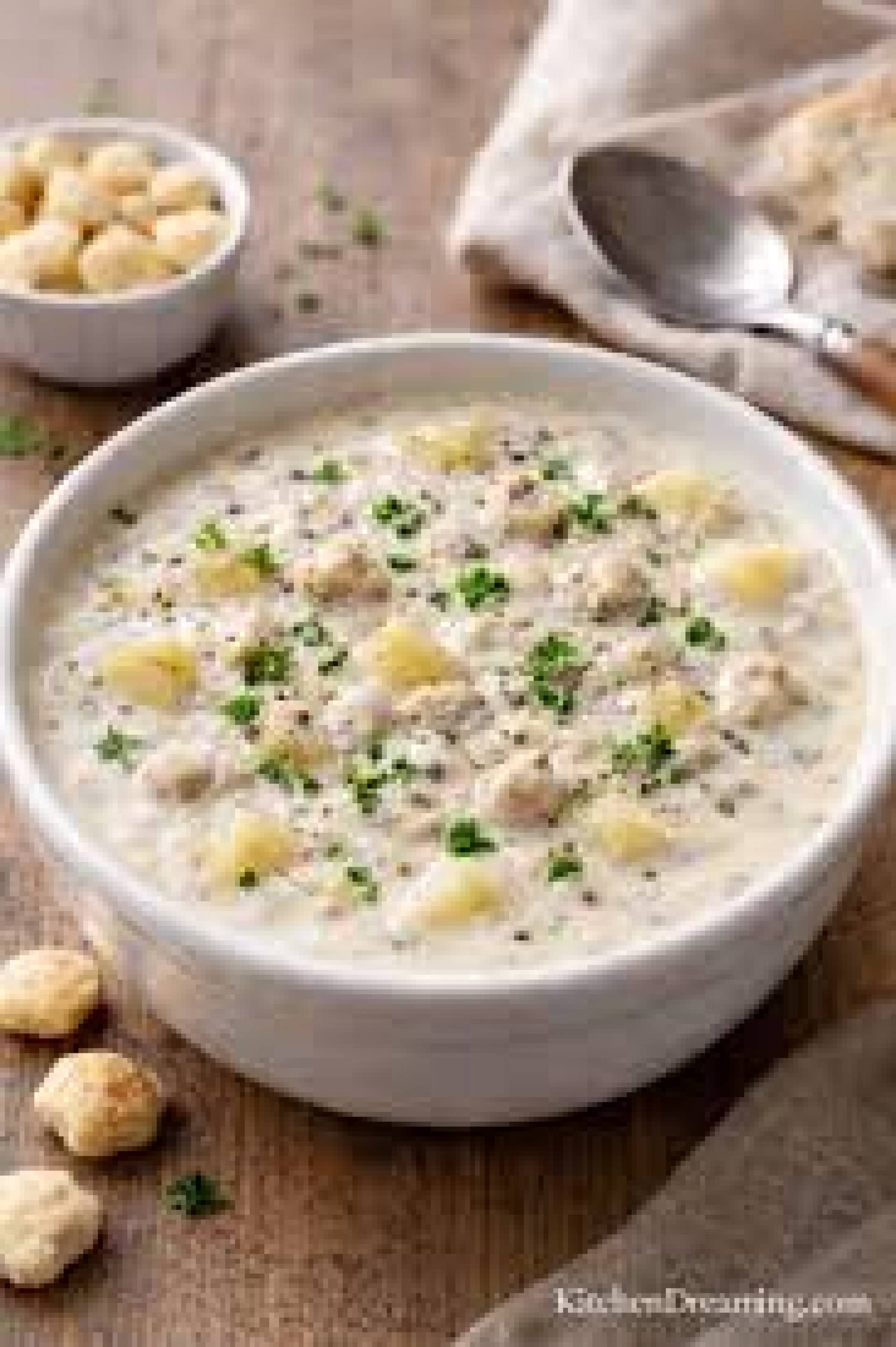 GF New England Clam Chowder, Avocado BLT's
